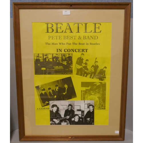 300 - A 20th Century legend print and a Beatles concert poster