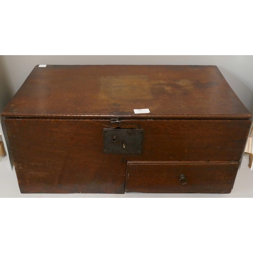 305 - A Victorian oak church donation box