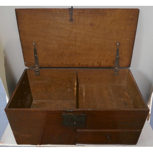 305 - A Victorian oak church donation box