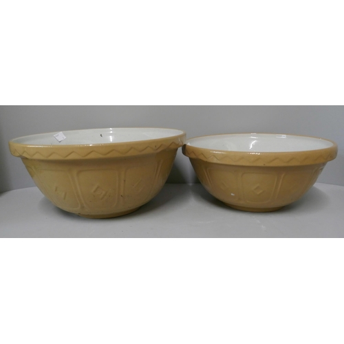 313 - Four ceramic mixing bowls