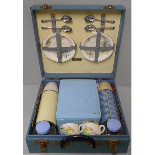 329 - A cased Brexton picnic set