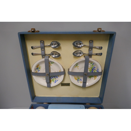 329 - A cased Brexton picnic set