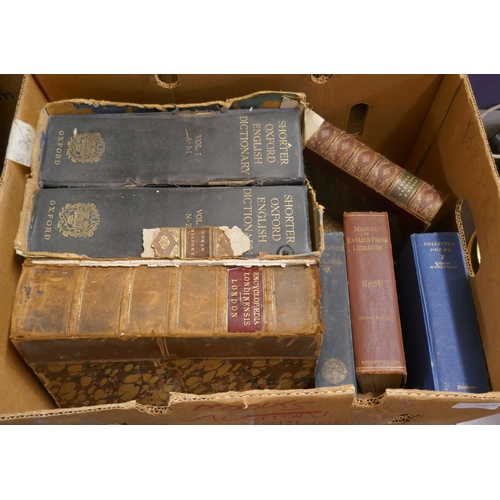 352 - Antiquarian and later books, including Enyclopaedia Londinensis, two volumes, Byrons Poetical Works,... 