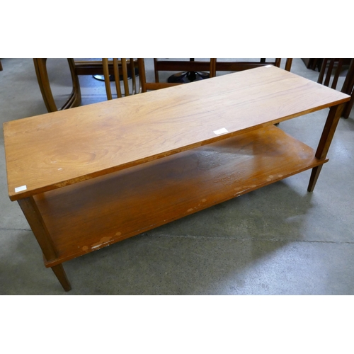 7 - A teak rectangular coffee table