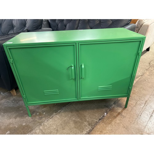 1467 - A green industrial style cabinet