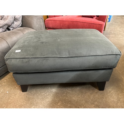 1536 - A charcoal velvet footstool RRP £459