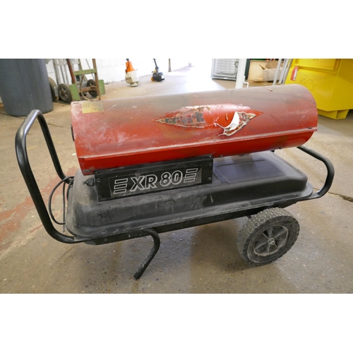 2190 - A Clarke XR80 20.5kw diesel industrial space heater (#7126) * This lot is subject to VAT