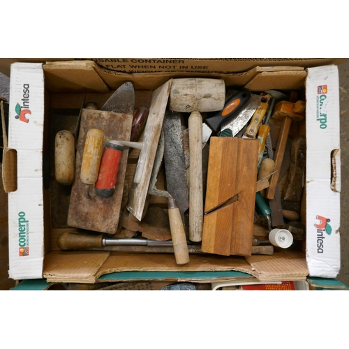 2240 - 4 boxes of assorted hand tools