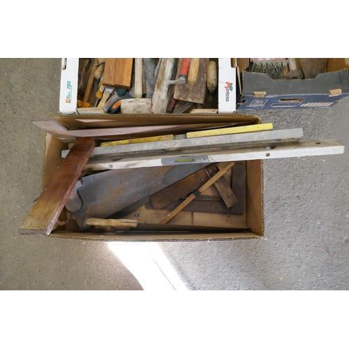 2240 - 4 boxes of assorted hand tools