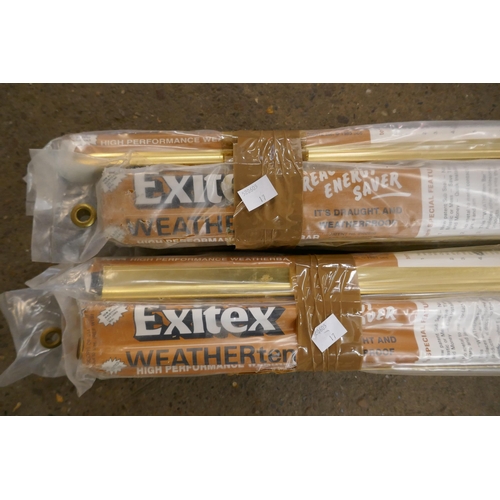 2282 - Six Exitex Weatherten return seal draught excluders