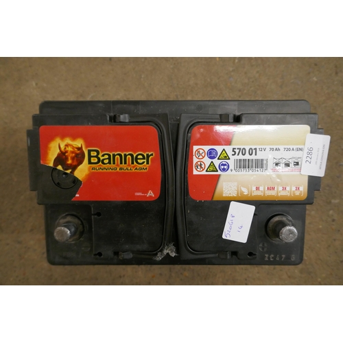 2286 - A Banner 570 01 12v 70ah battery