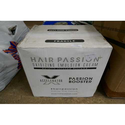 2306 - 12 x 1 litre 'Hair Passion' oxidizing emulsion cream (listed at £10 per litre online)