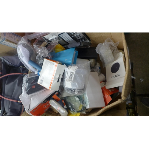 2318 - A Box of household electrical items