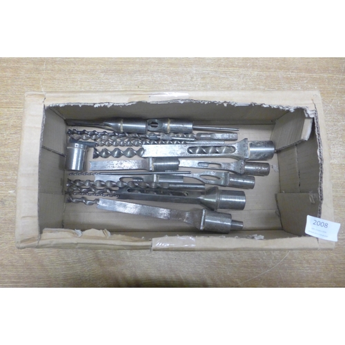 2008 - A box of auger chisels