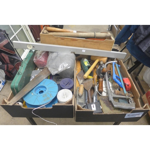 2009 - Two boxes of assorted hand tools