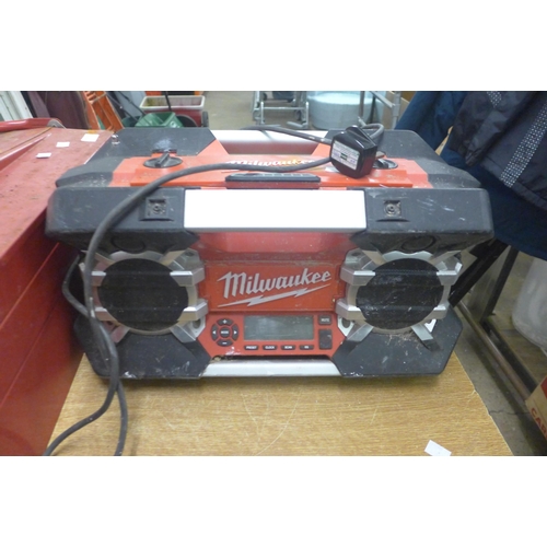 2010 - A Milwaukee radio and a tool box