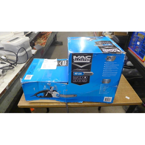 2061 - A MacAllister MCSWPZ000S-Z, 40cm 2000W electric chainsaw, boxed