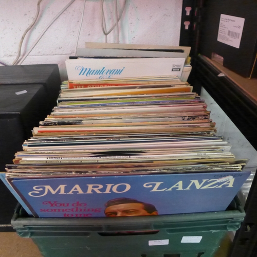 2157 - A crate of various records