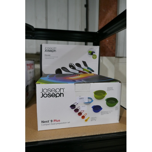 3001 - Joseph Joseph kitchen tools and food prep set * this lot is subject to VAT