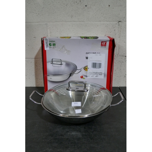 3006 - Zwilling plus 32cm wok * this lot is subject to VAT