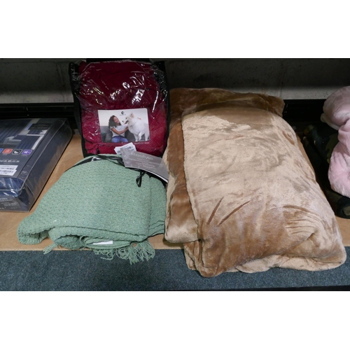 3026 - Assorted blankets And Covers * this lot is subject to VAT