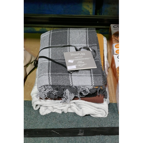 3035 - Assorted blankets - various sizes and styles * this lot is subject to VAT