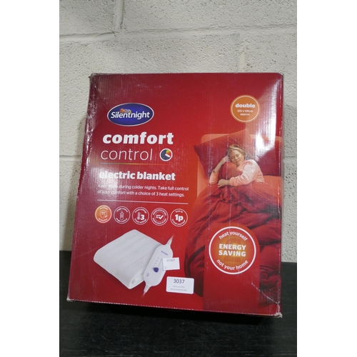 3037 - Silentnight Comfort Control double electric blanket - 120 x 135cm * this lot is subject to VAT