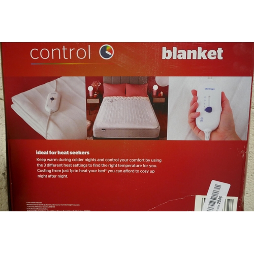 3039 - Silentnight Comfort Control double electric blanket - 120 x 135cm * this lot is subject to VAT