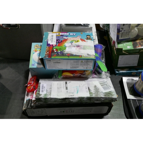 3050 - Quantity of children's toys and games and household items ( inc Bead kit / Bead Spinner) * this lot ... 