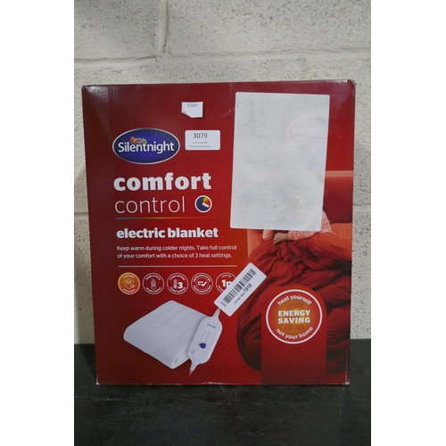 3079 - Silent Night Comfort Control electric double blanket (120cm x 135cm) * This lot is subject to VA