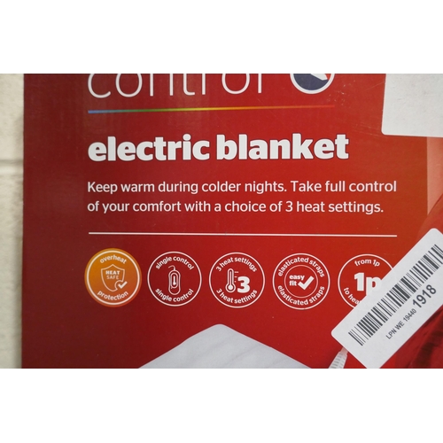 3079 - Silent Night Comfort Control electric double blanket (120cm x 135cm) * This lot is subject to VA