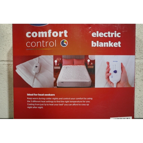 3079 - Silent Night Comfort Control electric double blanket (120cm x 135cm) * This lot is subject to VA