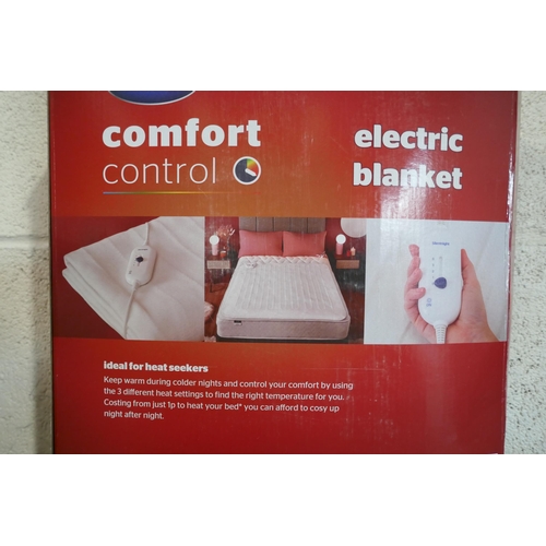 3080 - Silent Night Comfort Control electric double blanket (120cm x 135cm) * This lot is subject to VAT