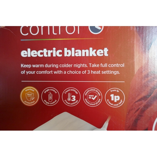 3081 - Silent Night Comfort Control electric king size blanket (137cm x 165cm) * This lot is subject to VAT