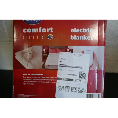 3081 - Silent Night Comfort Control electric king size blanket (137cm x 165cm) * This lot is subject to VAT