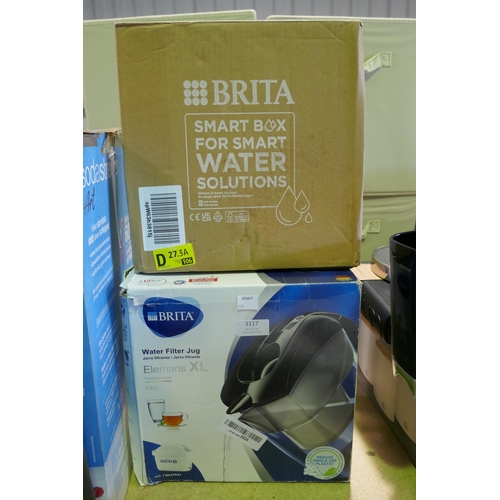 3117 - Two Brita water filter jugs * This lot is subject to VAT