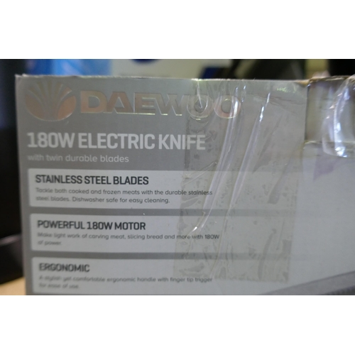 3118 - Daewoo 180w electric knife * This lot is subject to VAT