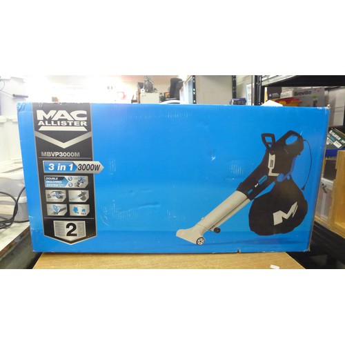 2060 - A MacAllister MBVP 3 in 1 3000W blower vacuum, boxed