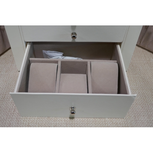 3129 - Open-out jewellery box with drawers * This lot is subject to VAT