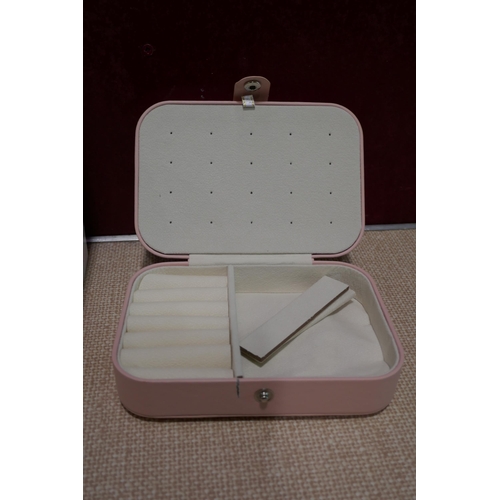 3135 - Open-out jewellery box, ring stand And Open out Make up Mirror * This lot is subject to VAT