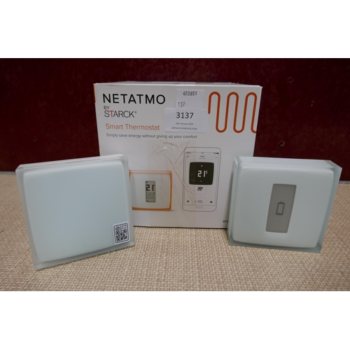 3137 - Netatmo by Starck Smart thermostat * This lot is subject to VAT