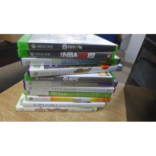 2112 - An Xbox One and an Xbox 360 and a collection of games