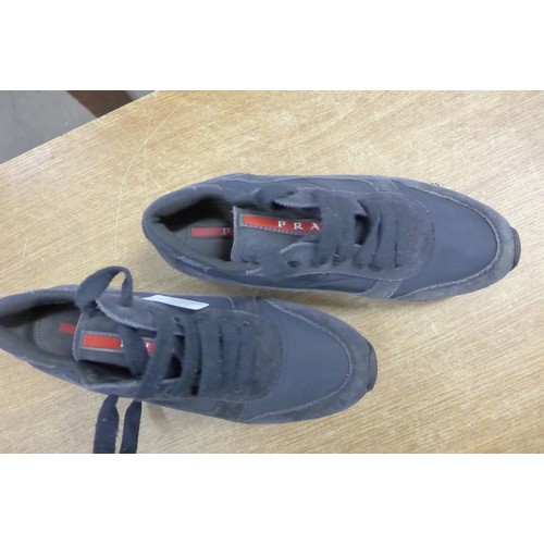 2130 - A pair of UK size 4.5 Prada trainers