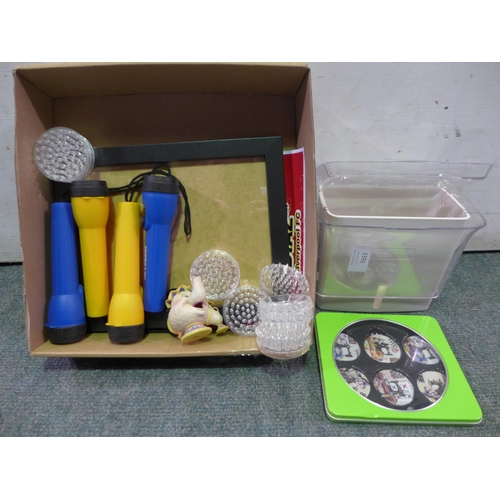 3392 - Assorted household items inc. Torches, Etc *This lot is subject to vat