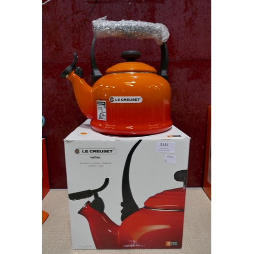 3184 - Le Creuset volcanic coloured iconic kettle - 2.1L * This lot is subject to vat