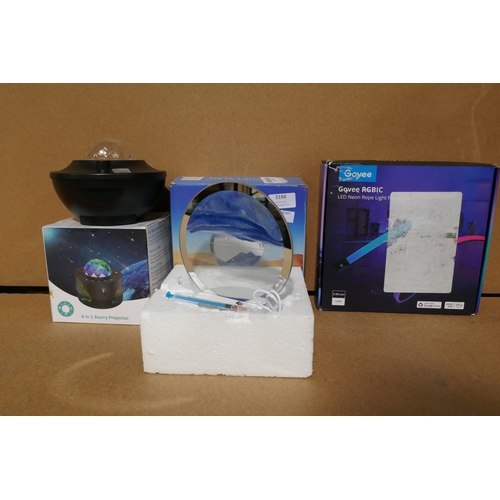 3188 - Assorted lighting - various styles  * This lot is subject to vat