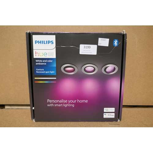 3199 - Philips HUE white and colour ambiance - centura recessed spot light  * This lot is subject to vat