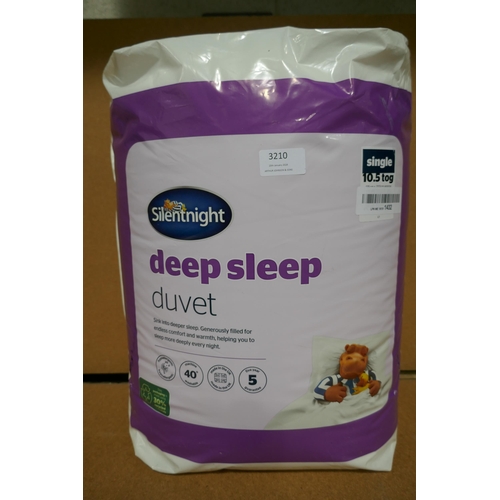 3210 - Silentnight, Deep Sleep single duvet, 10.5 Tog *This lot is subject to vat