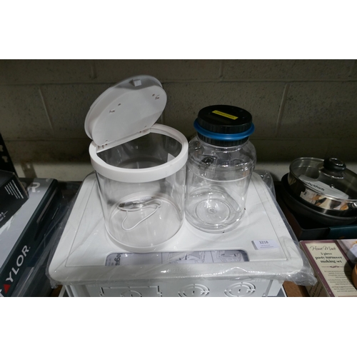 3218 - Assorted household accessories inc Dual Consumer Unit, Assorted homewares incl: takeaway containers,... 