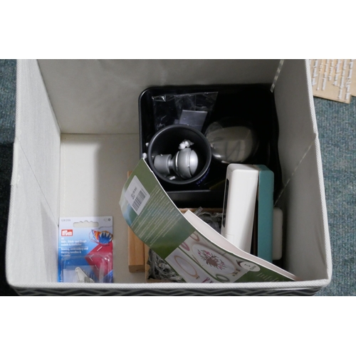 3222 - Assorted homewares incl: photo frames & art supples *This lot is subject to vat